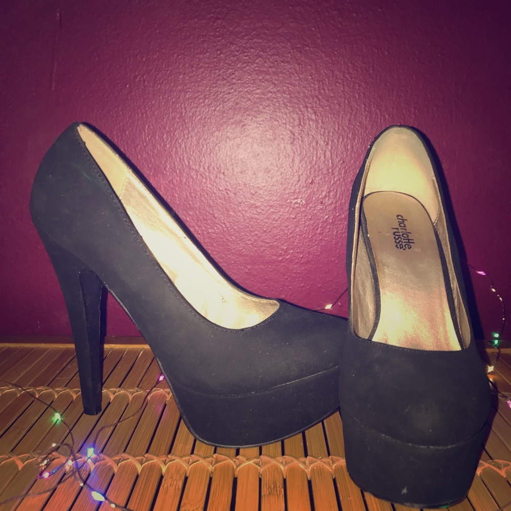 Black high heels